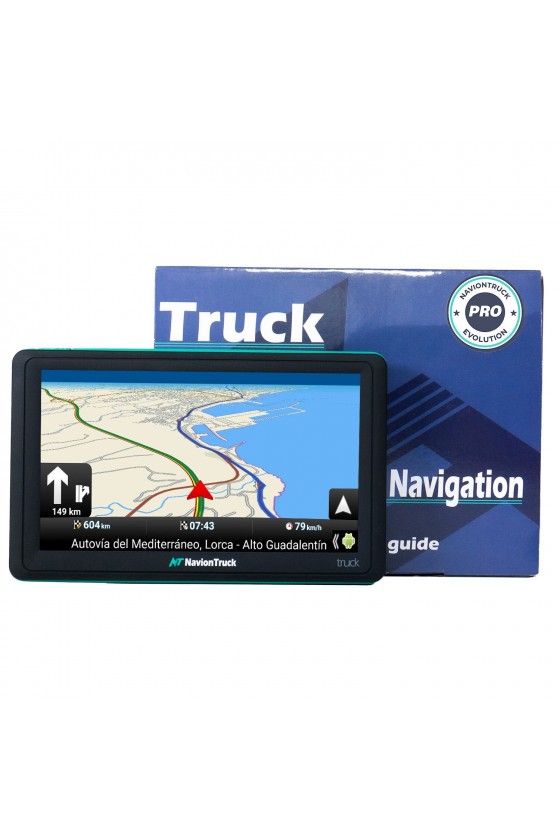 GPS para Caminhão Profissional - Pack Navion X7 Truck PRO Evolution + Viseira + Estojo + Vidro Temperado